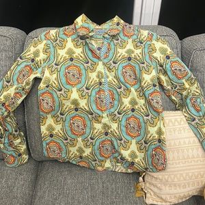 Robert Graham Women Medium shirt! Rare pattern excellent condition!